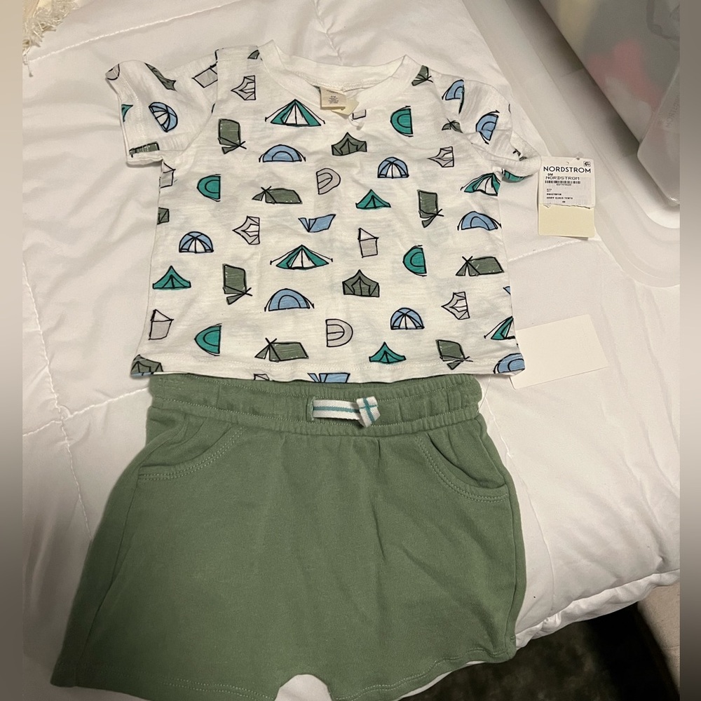Tucked and Tate shorts and tee set -9M